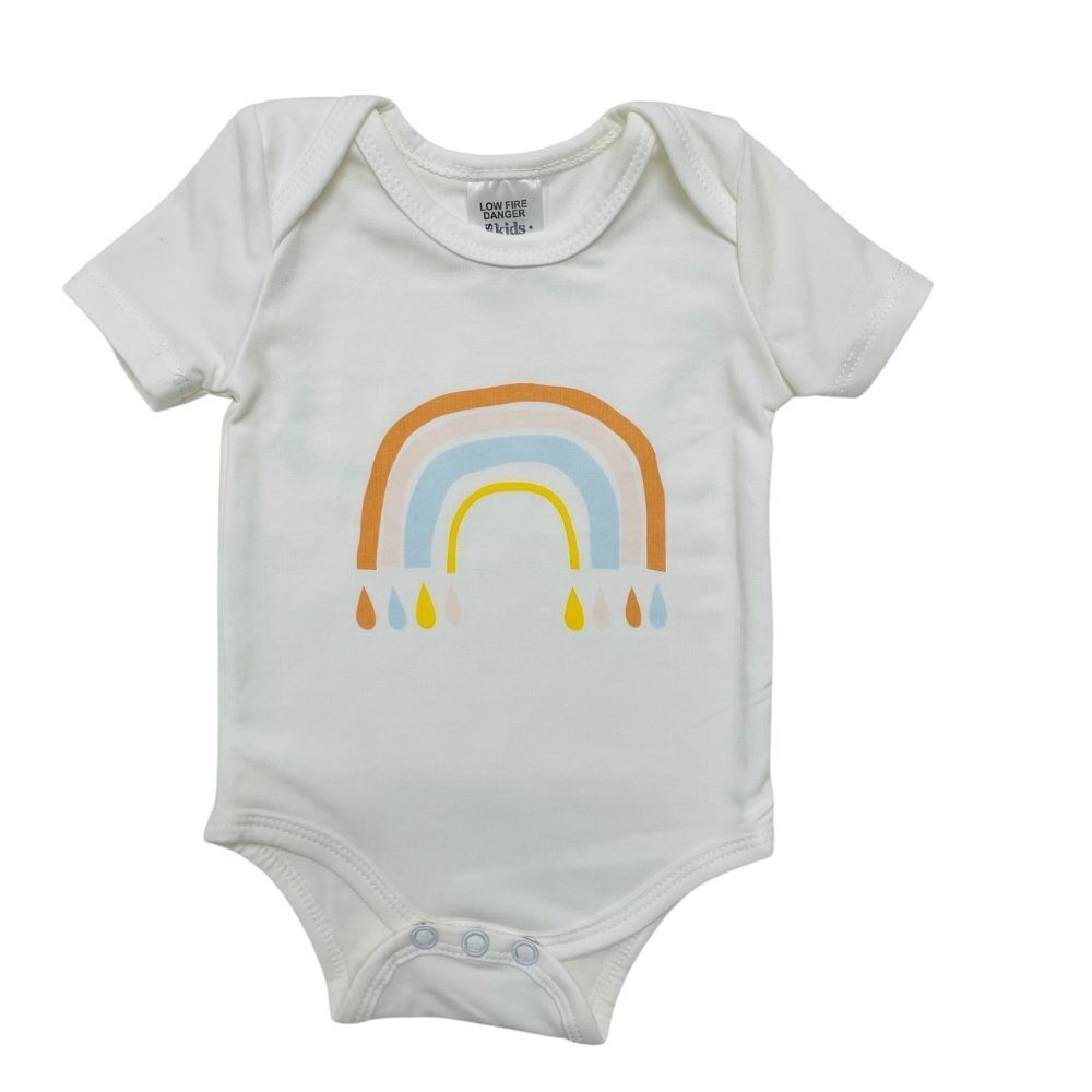 Bodysuit SS Rainbow - 95% Cotton 5% Spandex