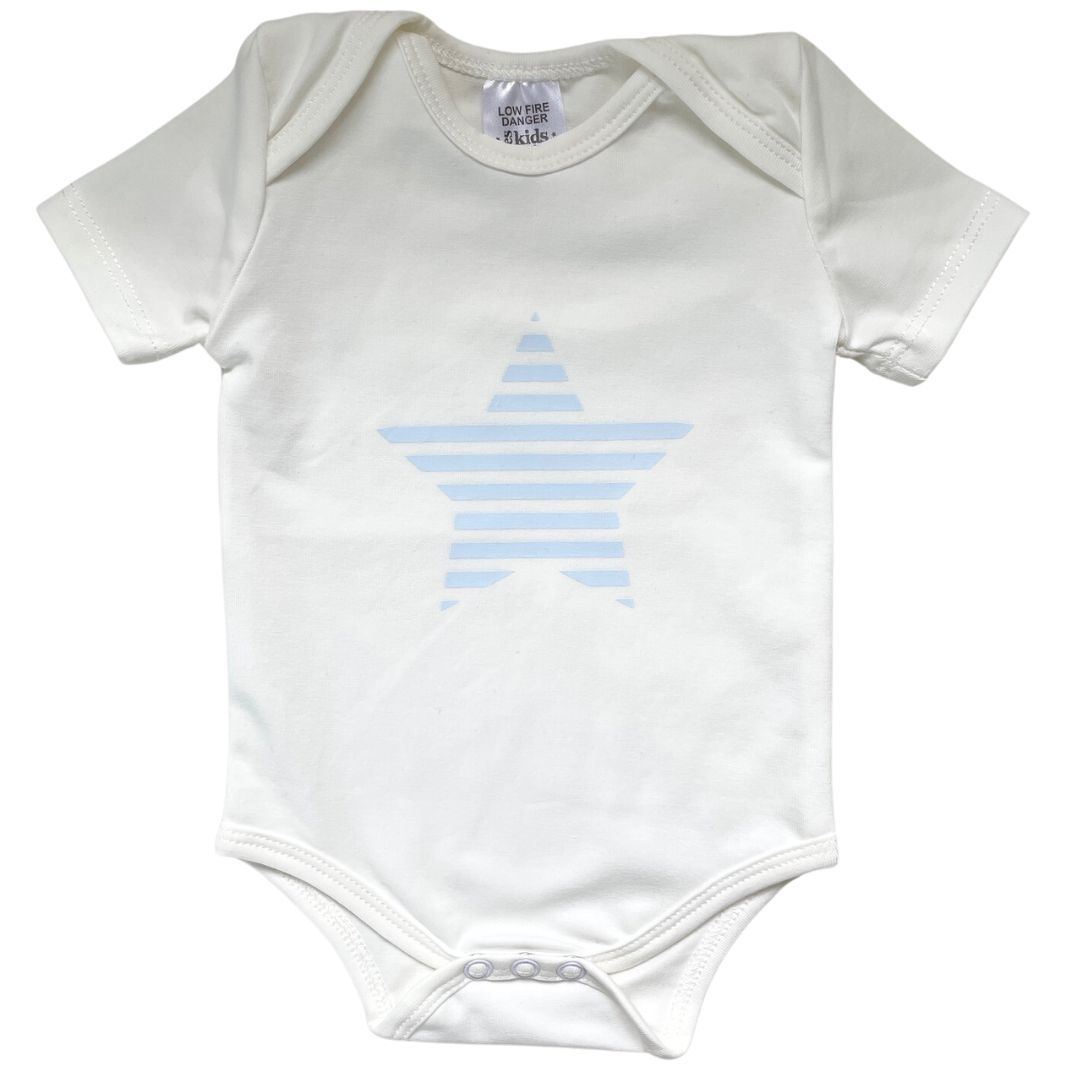 Bodysuit SS Blue Star - 95% Cotton 5% Spandex