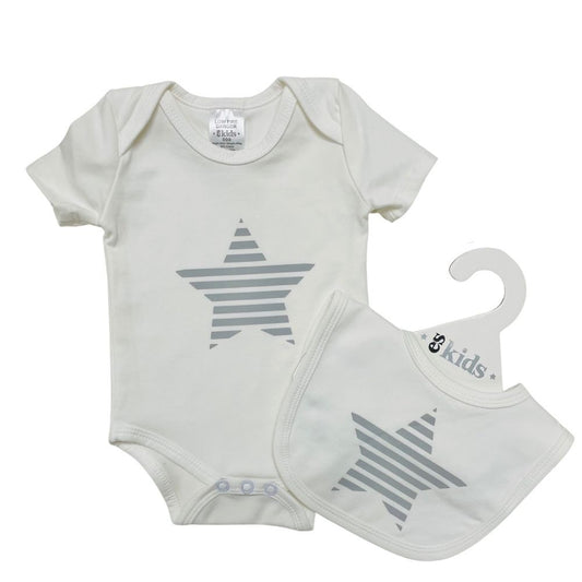 Clothing Set SS Grey Star - 95% Cotton 5% Spandex