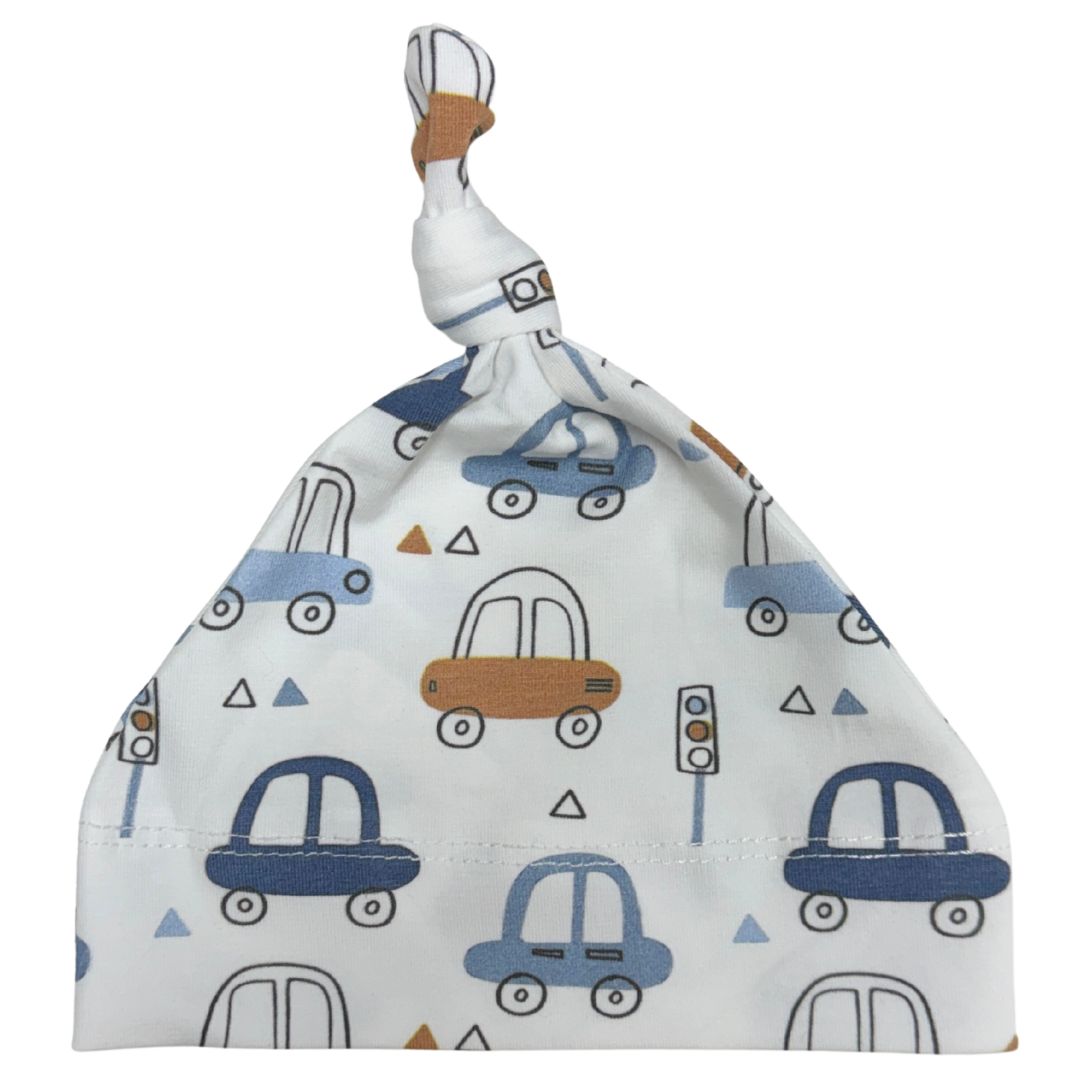 Baby Hat Beanie Boys Car Print Cotton
