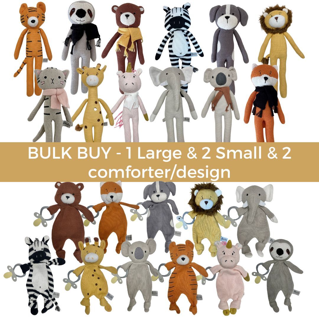 Eco Knitted Animal Complete Bulk Buy 58 pcs