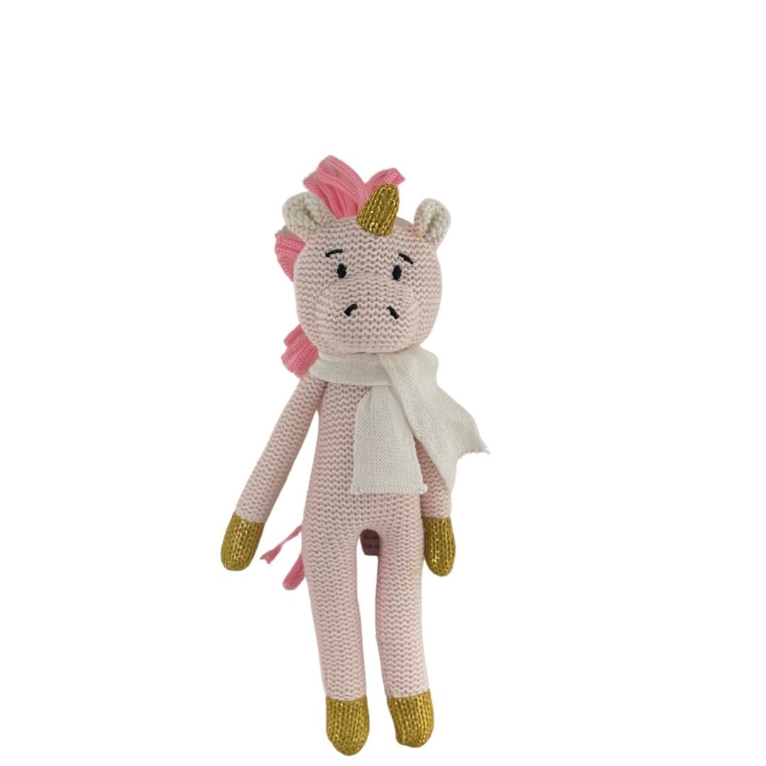 Eco Knitted Unicorn Rattle - 25cm