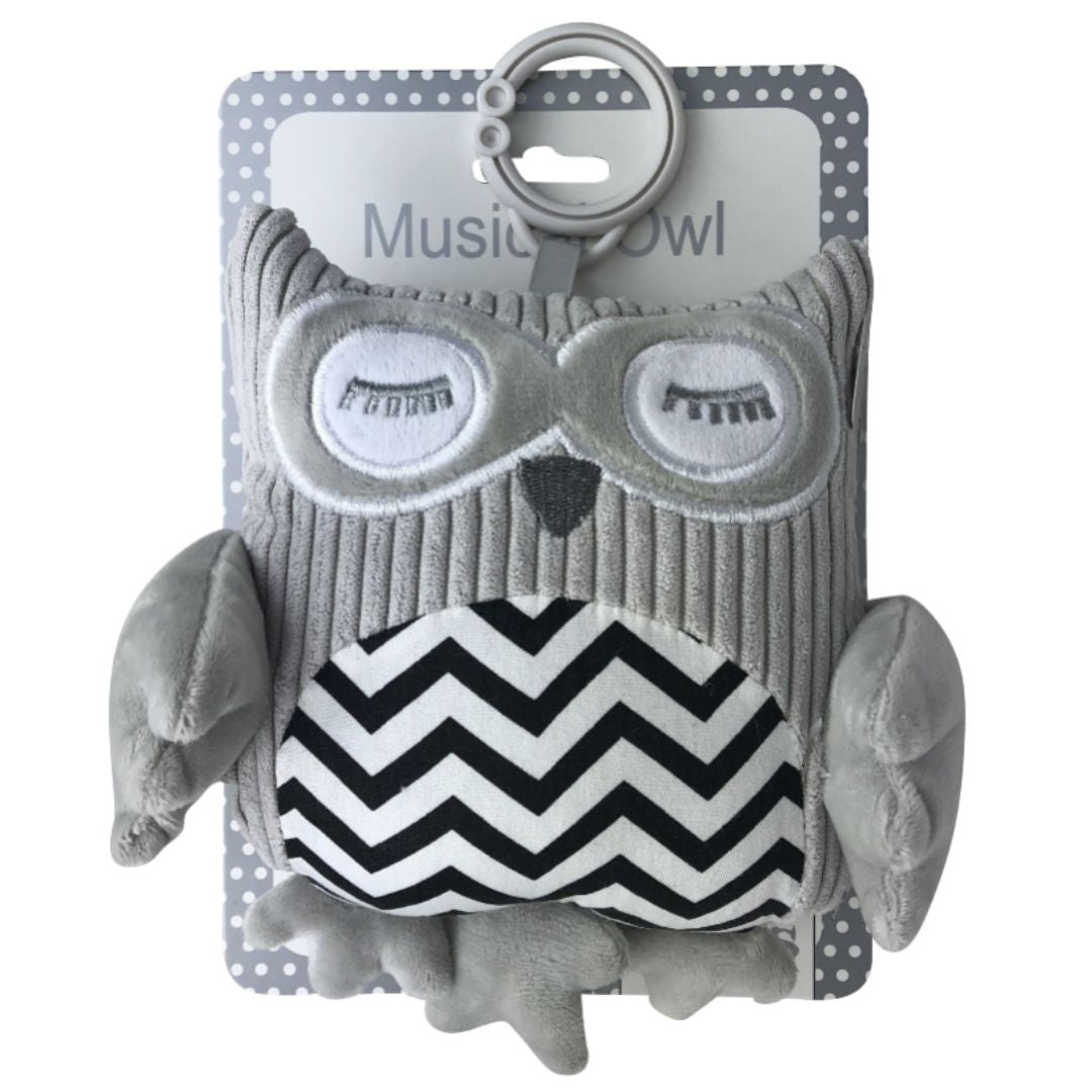 Musical Owl - Grey - 18cm
