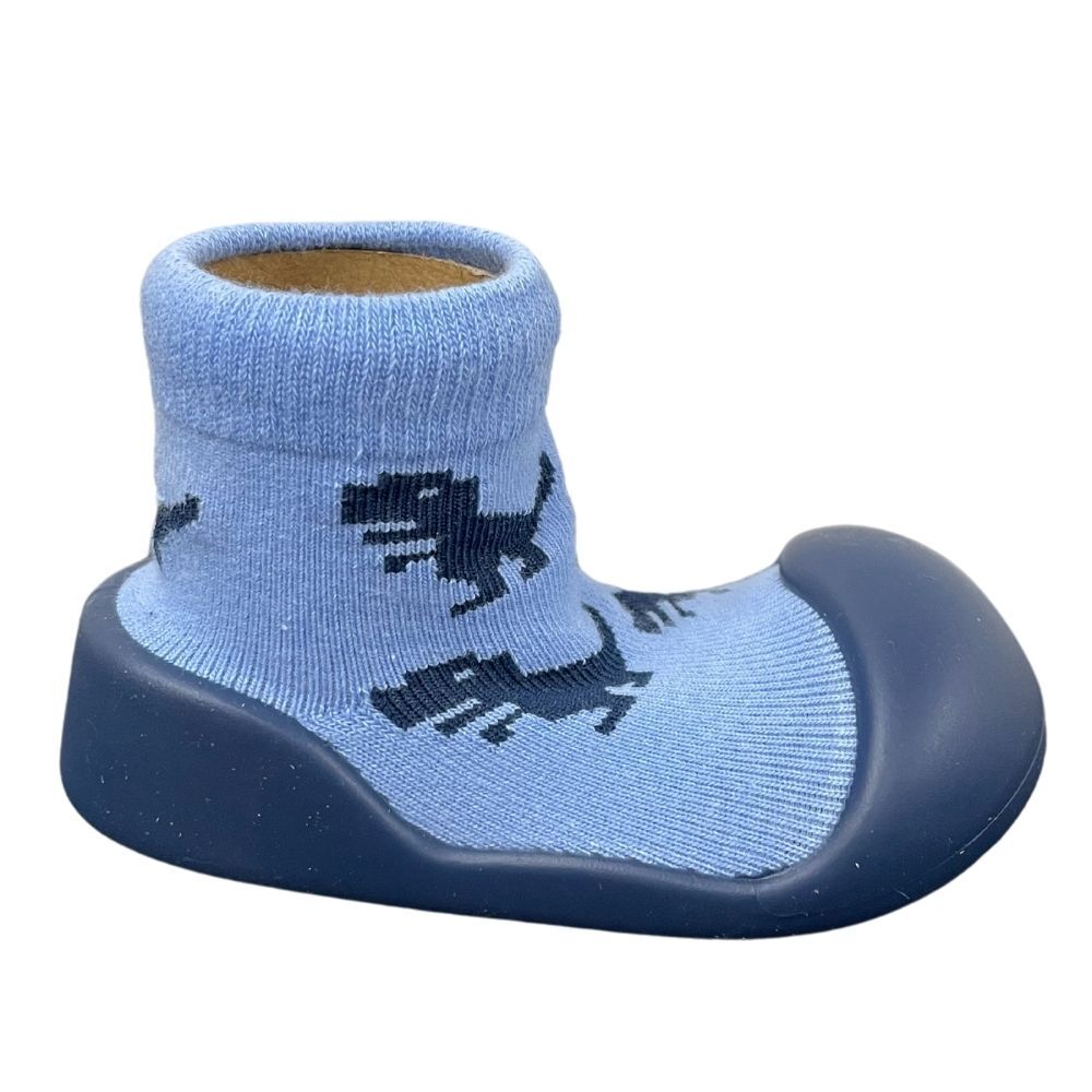 Rubber Soled Socks - Dinosaur